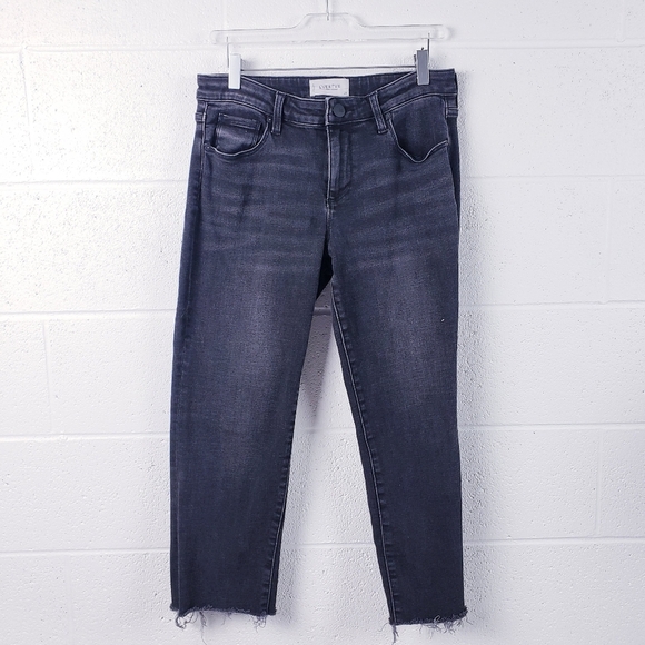 Evereve The Ever Straight High Rise Fit Jean Washed Black Women's Size 29 - Picture 2 of 11